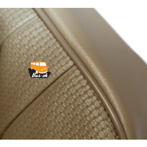 Type2 bay seat cover set black vinyl 08/73-07/76 both...