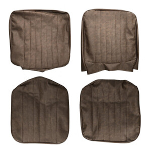 Type2 bay seat cover set black vinyl 08/67-07/73 both...