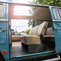 Type2 early bay window Headliner perforated vinyl with slidi