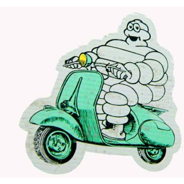 Sticker /"Vespa with Bibendum/" gallery