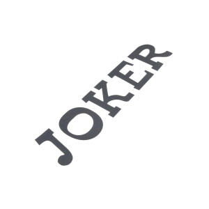 T3 stickerset "Joker" zilver 10-delig