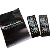 3 Headrests Multimedia Set used with Cables, Remote controls