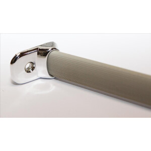 Type2 bay window door pull handle beige with chrome ends