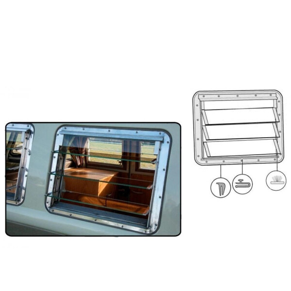 Type2 Split LOUVERED (JALOUSIE) WINDOW SEAL 231069411, 59,00
