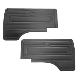 T25 Doorpanels front black vinyl pair