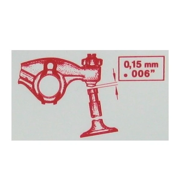Sticker Valve clearance gallery