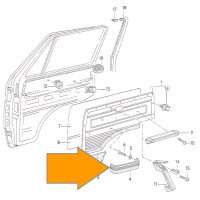 T25 door stowage compartment / boxes orig. VW OEM partnr. 28