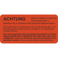 Sticker Trumatic-SB 1800 gaskachel gallery