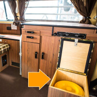T2 hocker Westfalia groen 3