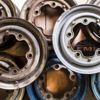 Type2 Split and Bay VW Original steel rim used 5JKx14 fits 1