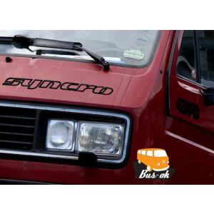 Type25 sticker syncro and 4wd, 3 parts BLACK