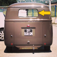 Type2 split rear window seal barndoor up to 3.55 and pickup 