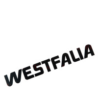 T2 T3 Schriftzug Westfalia Aufkleber in schwarz, groß 