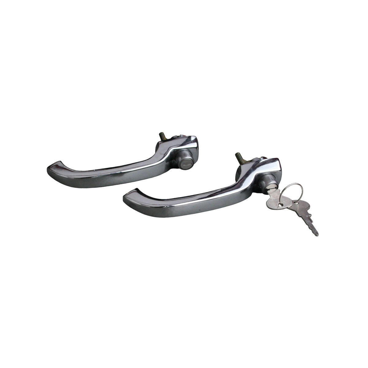 Typ2 split bay pair of cab door handles with 2 keys 12.63 - 7.68