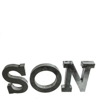 Garagenbuchstaben - Metallschrift - w,a,g,e,n,v,o,l,k,s als 