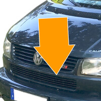 T4 Lower Front Grille Black for Long Nose Model, 1996-2003, 