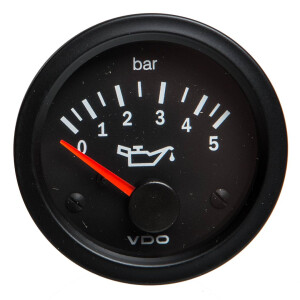 Oliedrukmeter 52mm 0 - 5 bar VDO