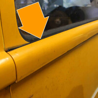 T2 afdekkap schuifdeurrail rechtsachter orig. VW 211843798A 