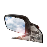 T4 exterior mirror black, nearside (left), LHD, 1990–2