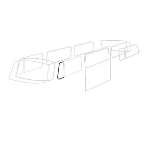 Cab Door Opening Quarterlight Seal (Nearside/Left) for T2...