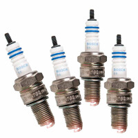 Ignition Lead Set with 4  Sparkplugs for Specific VW T2 Bay 