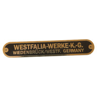 T1 T2 Westfalia Messingschilder für Dachgepäcktr&a